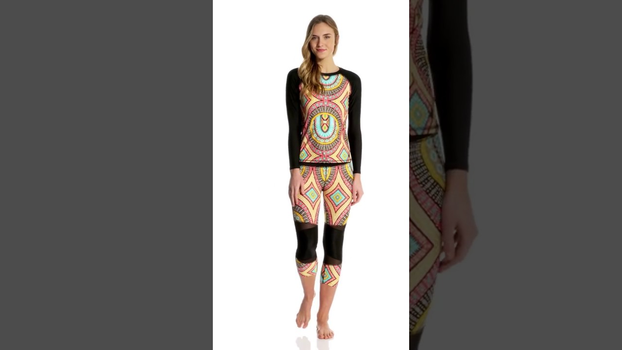 Body Glove Active Women's Culture Sleek L/S Rashguard | SwimOutlet.com