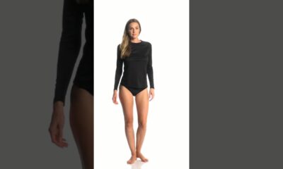 Sporti Women's Solid L/S UPF 50+ Sun Shirt | SwimOutlet.com