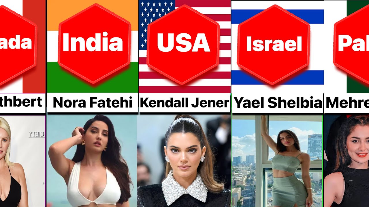 Most Beautiful Female Models From Different Countries in 2023 | Comparison Most Beautiful Models