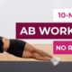 10-Minute Ab Workout for Women (No Repeat)