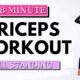 🔥8 Min TRICEPS WORKOUT🔥TONE & SCULPT🔥LET`S GET SHREDDED SERIES🔥Triceps Workout at Home🔥ALL STANDING🔥