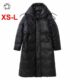 Women-s mid long down jacket thickened Europe high end fashion down coat white duck down jacket XS