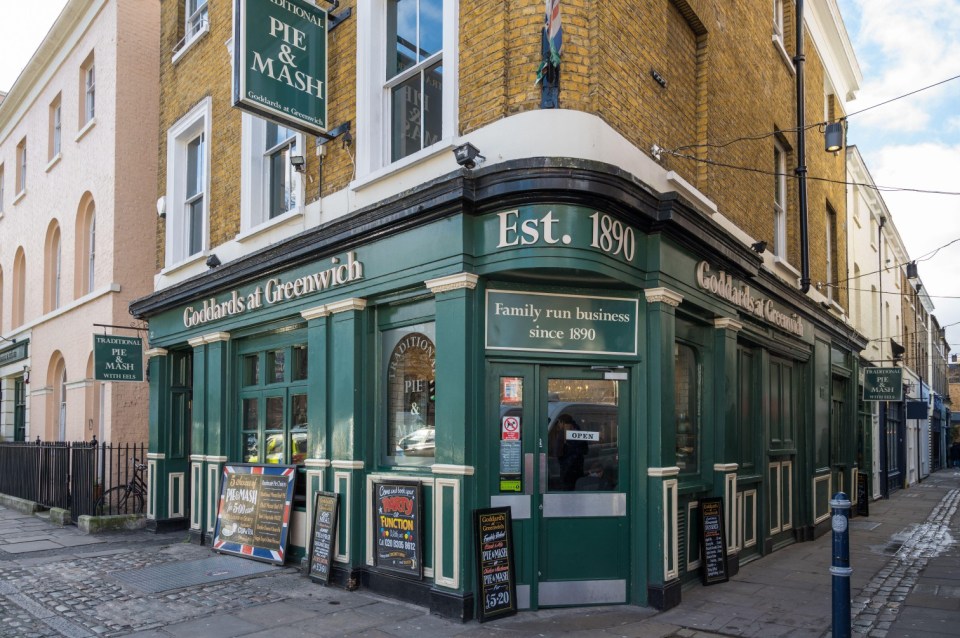 Goddards at Greenwich is a pie and mash restaurant which has been running since 1890