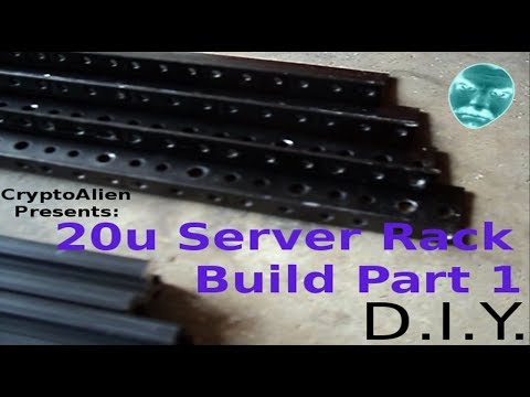 20u Server Rack Build Part 1 D.I.Y.