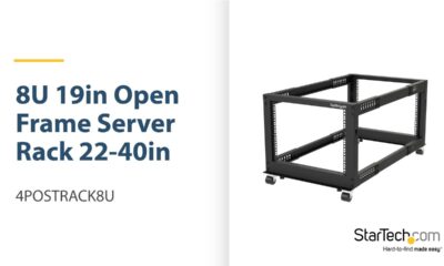 8U 19" Open Frame Server Rack - 4POSTRACK8U | StarTech.com