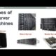 Types of Server Machines | Tower Servers | Rack Servers | Blade Servers