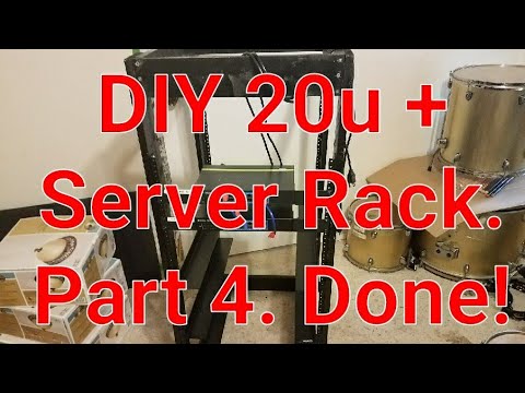 DIY 20u + server rack. Part 4. Assembly and done!