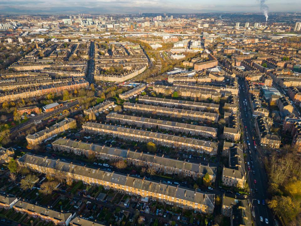 An aerial view of Strathbungo as it finally steps into the 'spotlight'