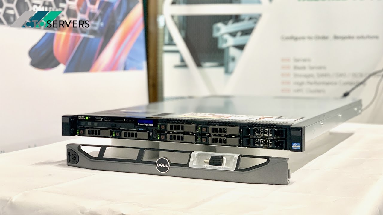 Dell PowerEdge R620 1u Rack Server , 8SFF , Dual CPU , 24 DIMM Slots , 3 x PCI Slots , Overview ESXI