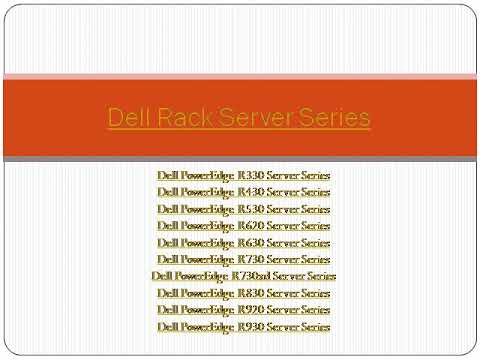 Dell Rack Server Series | Dell Tower Server Series | Price/Cost