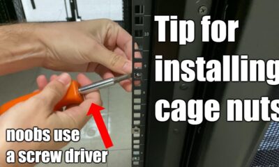 Easier Way to Install Server Rack Cage Nuts