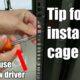 Easier Way to Install Server Rack Cage Nuts