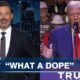 Jimmy Kimmel Responds to Trump Calling Him “One of the Dumbest Human Beings Ever”