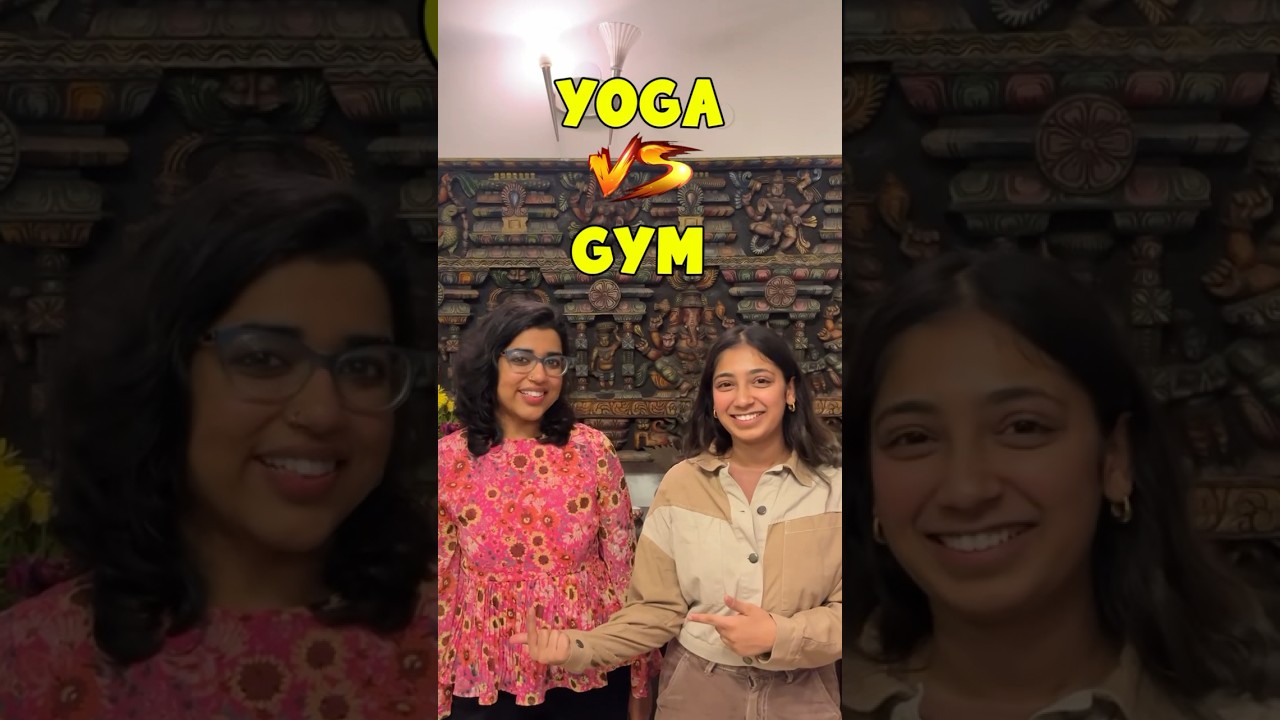 💪🏻GYM v/s YOGA🧘🏻‍♀️ #trending #exercise #shorts