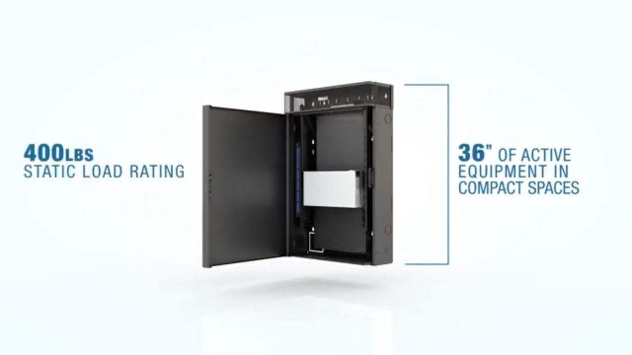 Low Profile Wall Mount Enclosure For Patch Panel & Active Equipment | Panduit Panzone® TrueEdge™