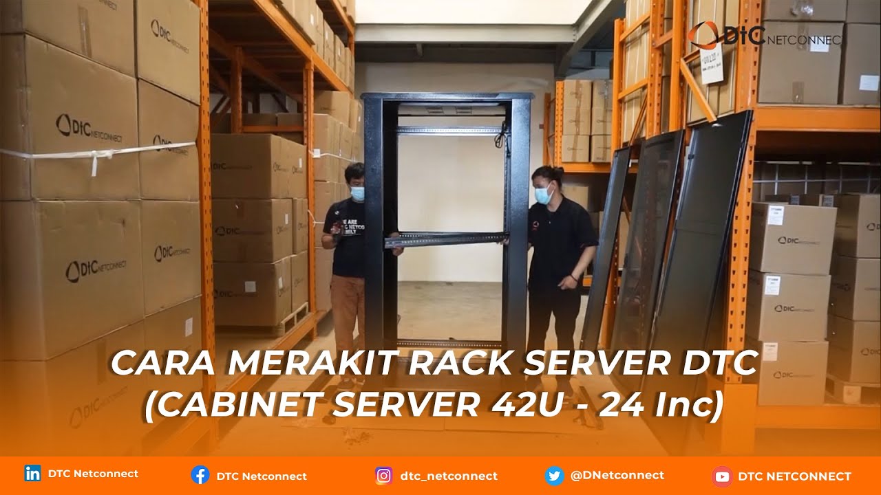 CARA MERAKIT RACK SERVER DTC SNC 42u-24in