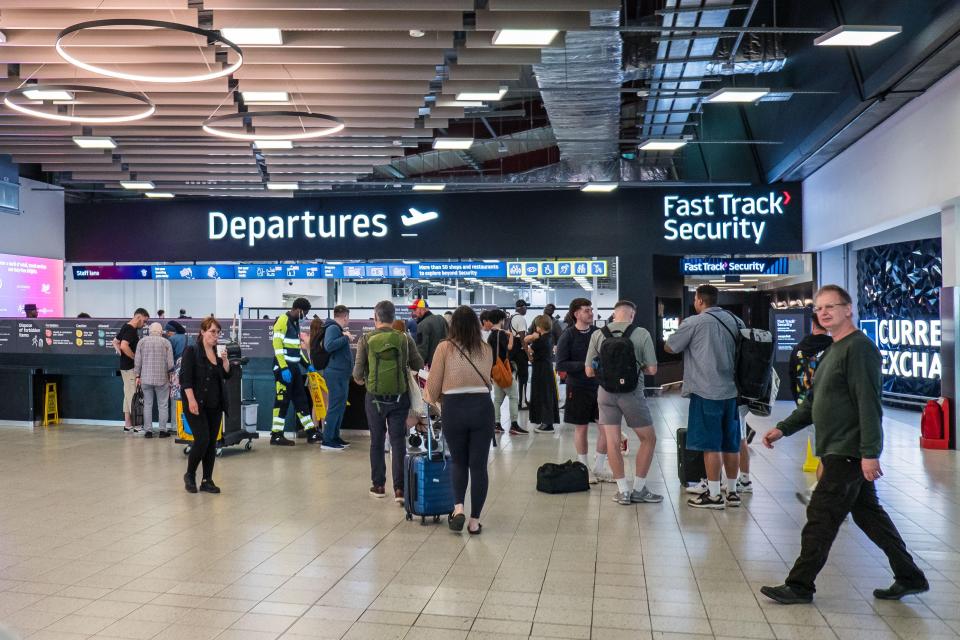 The multi-million pound new kit instantly rejects and families are forced to wait in lengthy queues for them to be checked by security staff