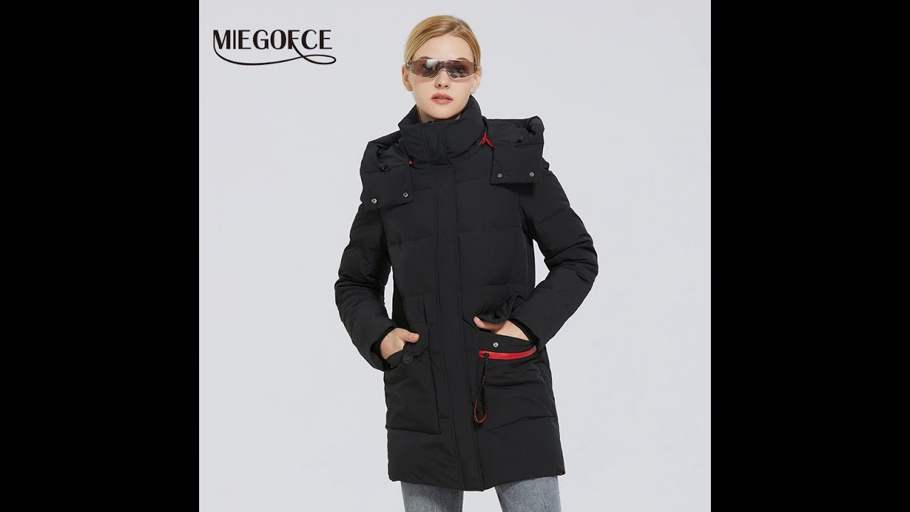 MIEGOFCE 2020 Winter New Women-s Cotton Coat Warm Windproof Jacket Simple Design Winter Parka Women