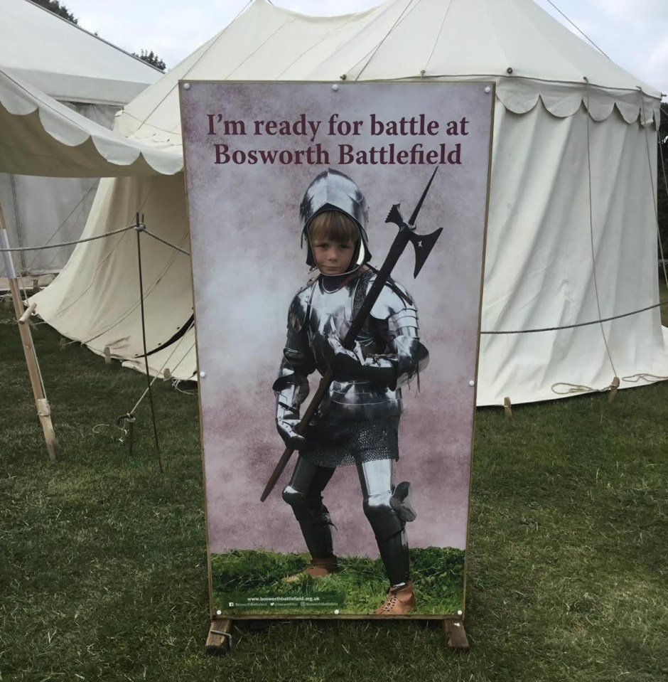 She took her three boys to Bosworth Battlefield's big medieval festival