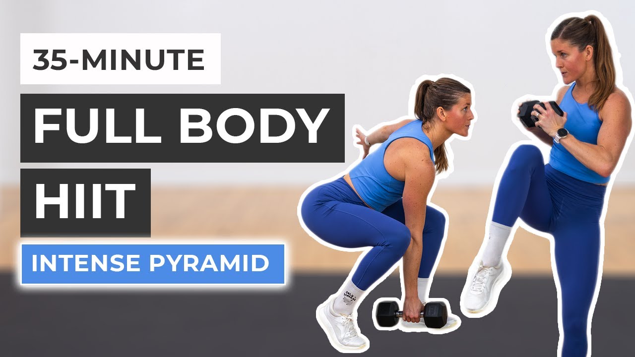 35-Minute Full Body Dumbbell HIIT Workout (Intense Pyramid)