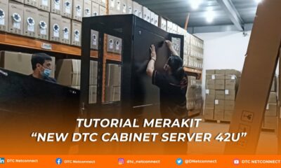 CARA MERAKIT RAK SERVER: NEW DTC CABINET SERVER 42U - DEEP 1150mm