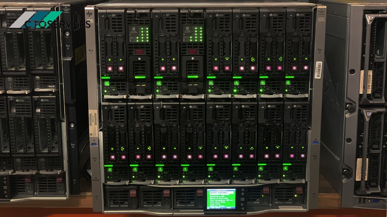 HPE BladeSystem c7000 , BL460c Gen9 blades + D2220sb Storage Blade. Proxmox / ESXI VE @CTOSERVERS