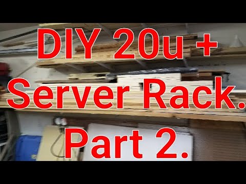 DIY 20u + server rack. Part 2. Making work space.