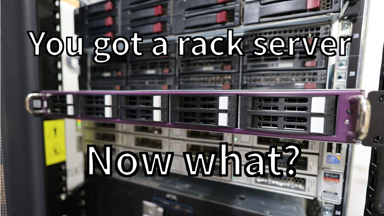 You got a rack server, now what. Going over the hardware and setup of a rack server