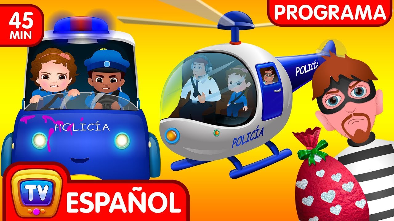 La persecución en Helicóptero (Colección) | Ep. 4 | ChuChu TV Huevos sorpresas de Policías