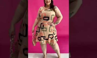 Latest Plus Size Fashion 👄🍎🍒🍒  Dress for Curvy Women 2023