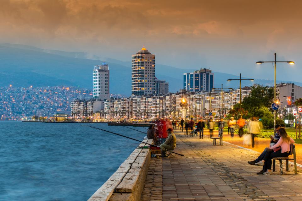 Izmir's Kordon sea promenade at sunset is a sight to behold and one of Turkey's hidden gems