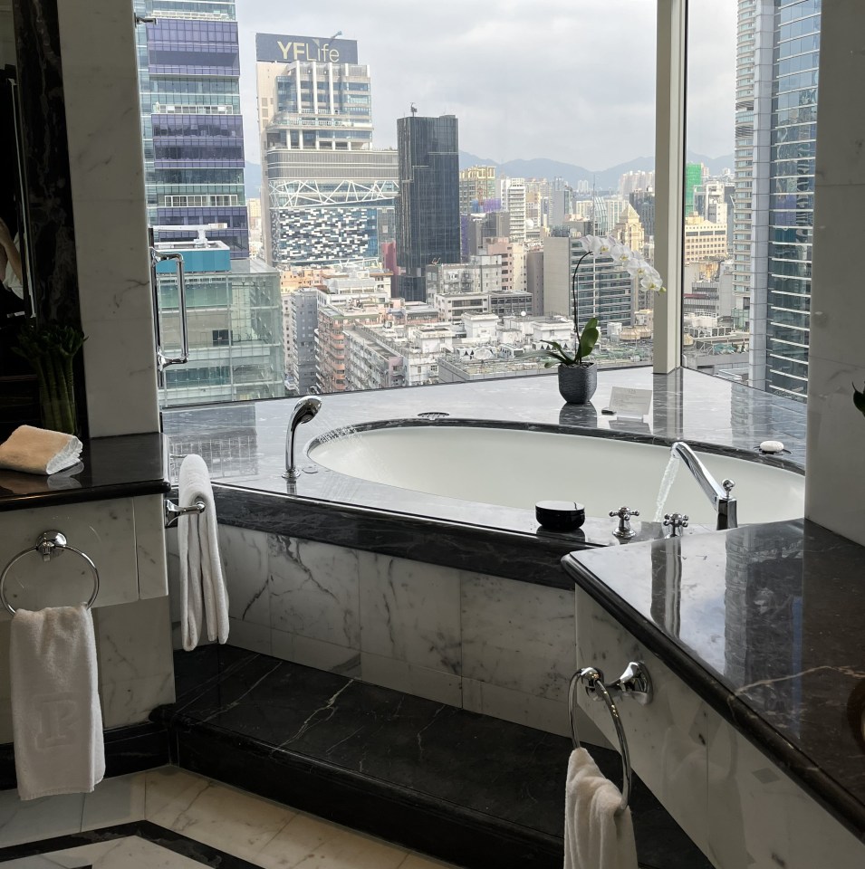 The bathtub definitely had some amazing views