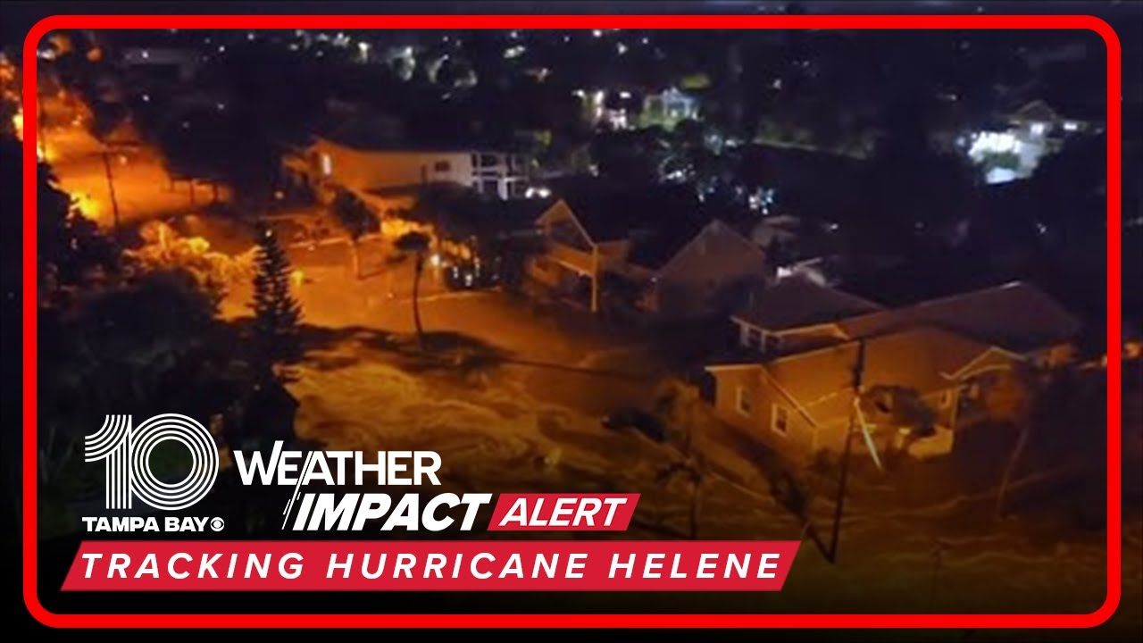 Video shows serious flooding in Clearwater Beach from Hurricane Helene