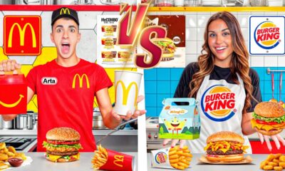 QUIEN HAGA EL MEJOR RESTAURENTE DE CARTON GANA! *McDonalds vs Burguer King*