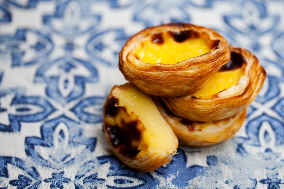 Porto's iconic custard tarts, known locally as the pastel de nata