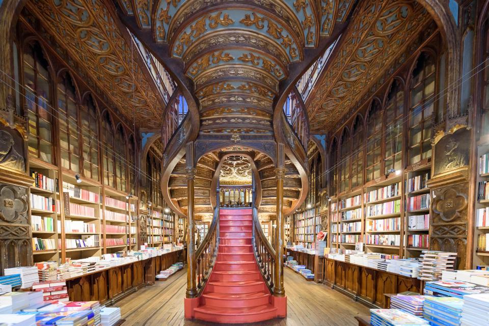 Livraria Lello can only be described as the world’s most beautiful bookshop, housed in a curious neo-Gothic building