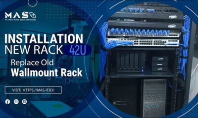 INSTALASI RACK SERVER 42U #InstalasiRackServer #InstalasiWallmountRack #PindahanKantorJakarta