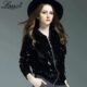 LOMAIYI Women-s Spring/Autumn Jacket Women Black Sequin Jacket Ladies Casual Coat Female Short