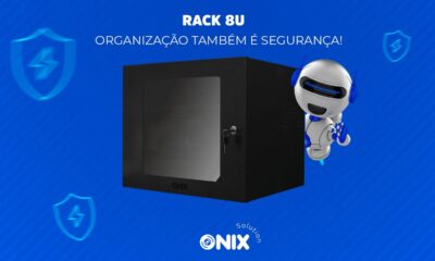 Onix Solution -Rack 8U de parede 19P