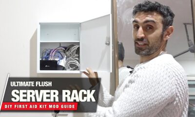 Smallest Work Home Network Server Rack - DIY Mod Guide | First Aid Cabinet