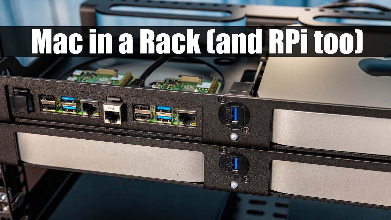 Rackmount Apple Mac Mini and Raspberry Pi