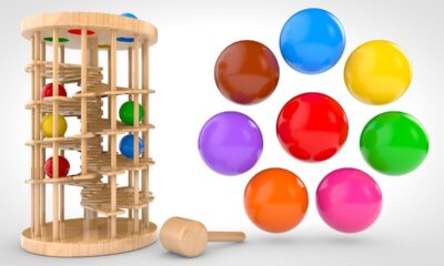 Learn Colors with Wooden Ball Hammer Educational Toys - Colors & Shapes Videos Collection