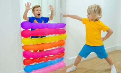 Kids play with balloons - Funny stories for kids