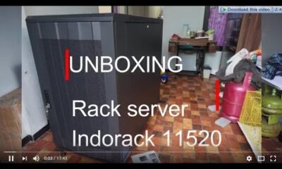 Unboxing rack server indorack 11520