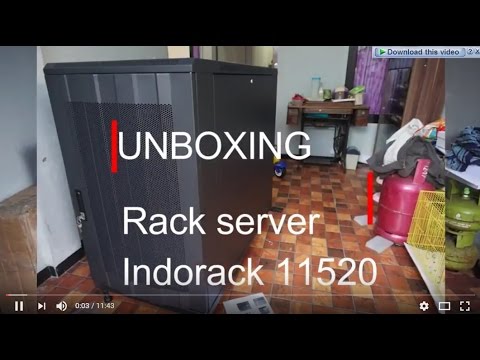 Unboxing rack server indorack 11520