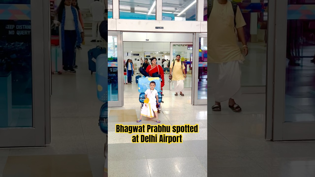 Bhagwat Prabhu Spotted at Delhi Airport #trending #love #motivation #viral #video #youtube #shorts