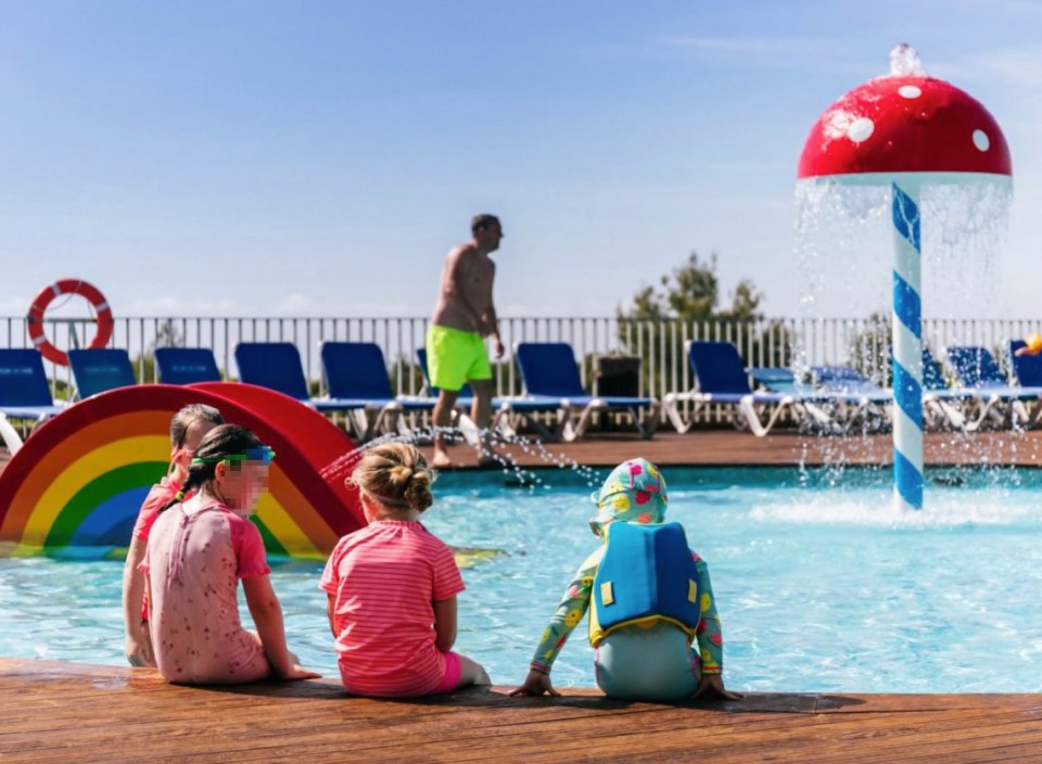 Vilanova Park was a former farm, but now has three pools, including two outdoor pools and a pool with a sea view