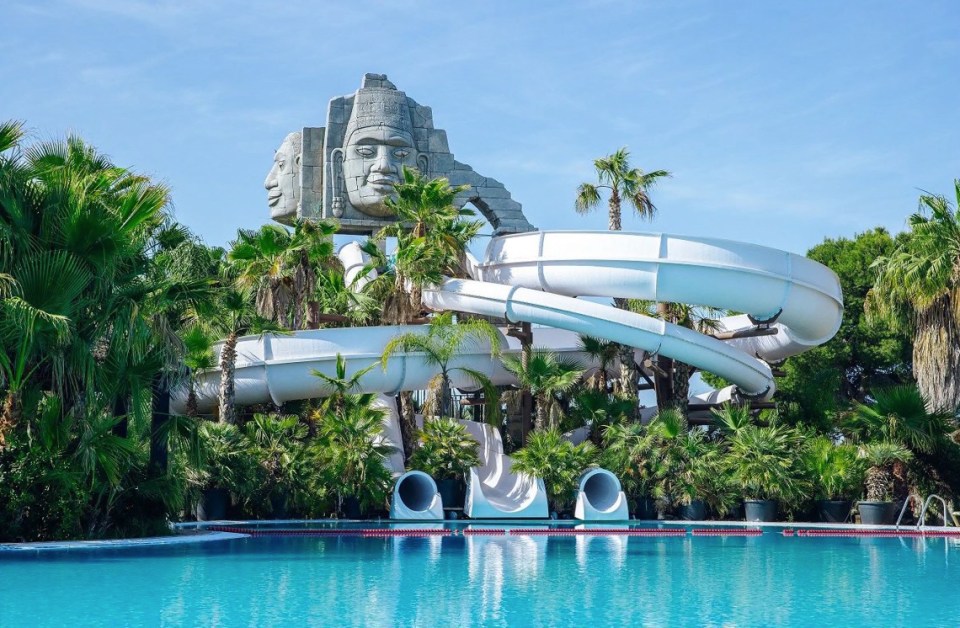 Alannia Costa Blanca's outdoor pool features some big slides - lots of fun for a family holiday