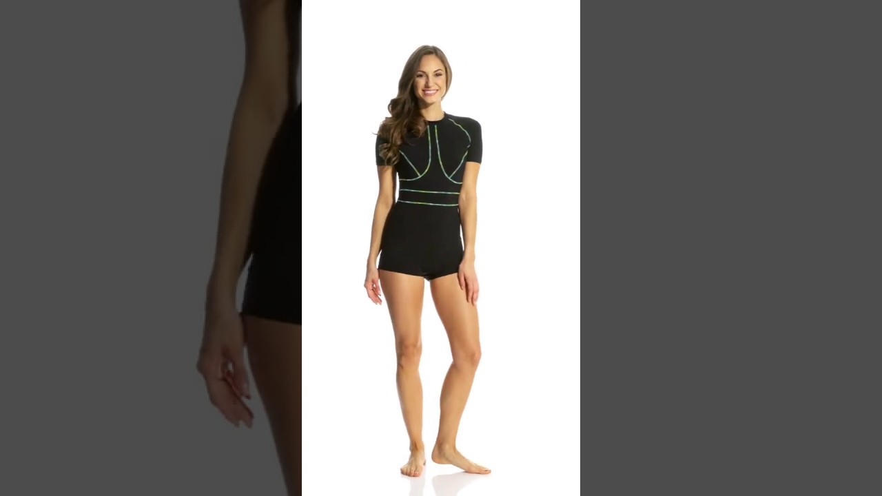 Profile Sport by Gottex Women's Scuba S/S One Piece Rashguard | SwimOutlet.com