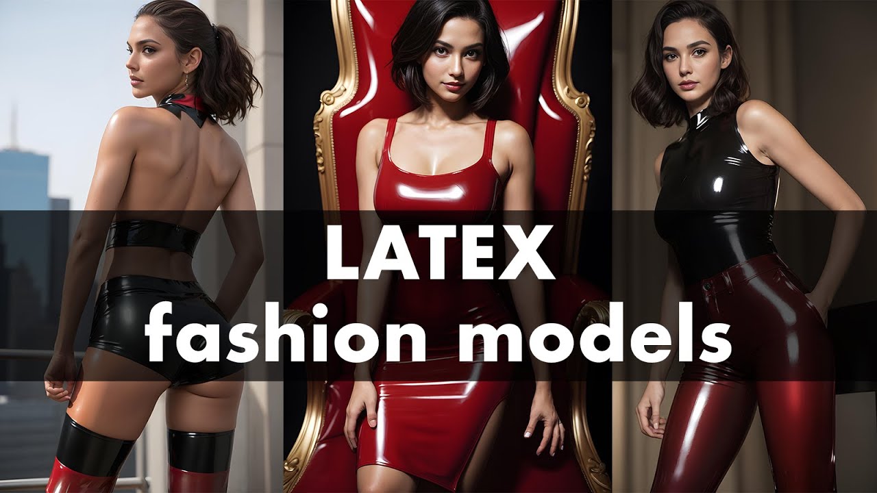 [AI Art] Female models in latex different places 4K